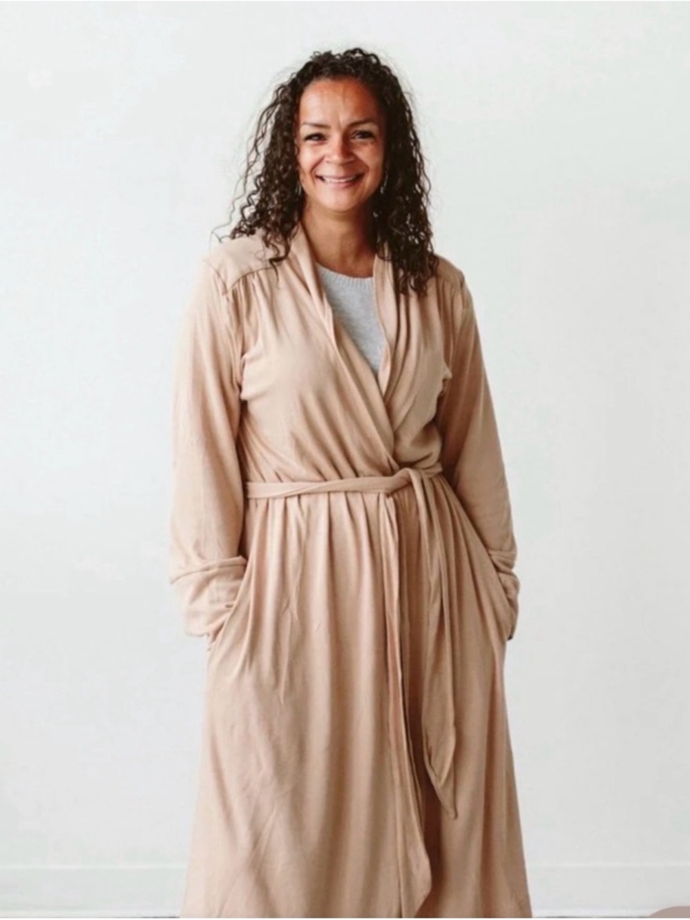 Goumi women’s robe sandstone size XS/S